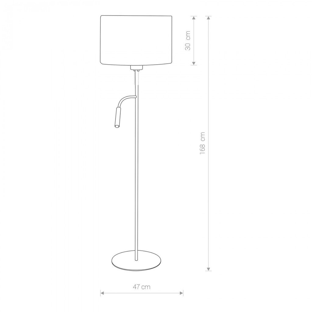 Nowodvorski Lighting põrandalamp Hotel Plus 9072 цена и информация | Põrandalambid | kaup24.ee