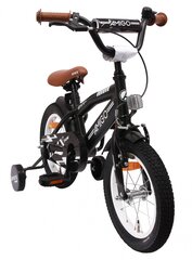 Laste BMX jalgratas AMIGO BMX Fun 14'' 21 cm, matt must hind ja info | Jalgrattad | kaup24.ee