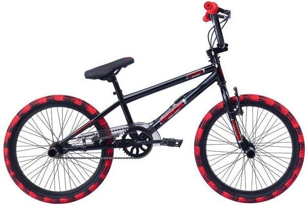 BMX lasteratas Rock Freestyle 20'' 28 cm, must/punane цена и информация | Jalgrattad | kaup24.ee