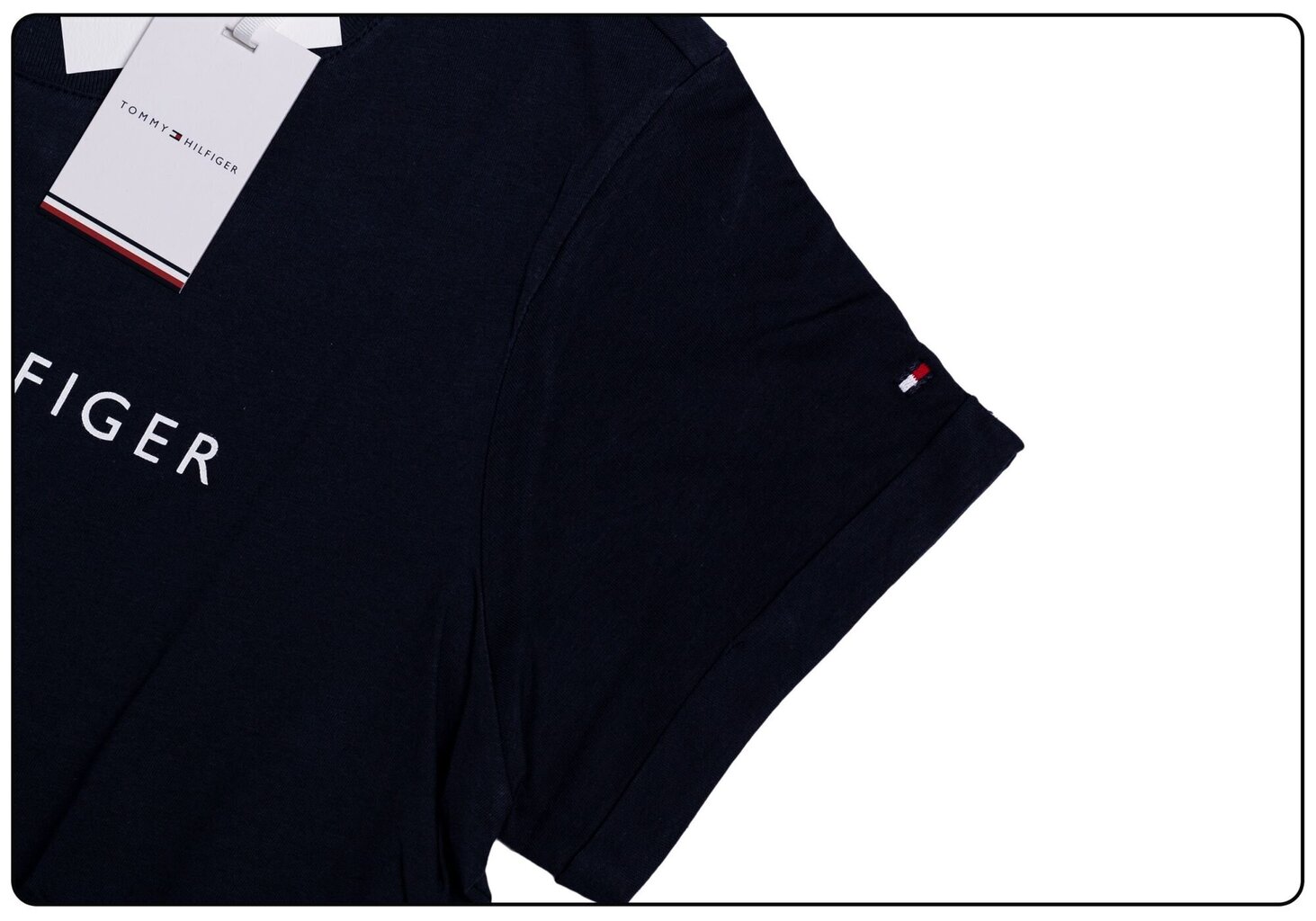 Naiste T-särk Tommy Hilfiger RN TEE SS Navy UW0UW01618 416 16878 цена и информация | Naiste T-särgid | kaup24.ee