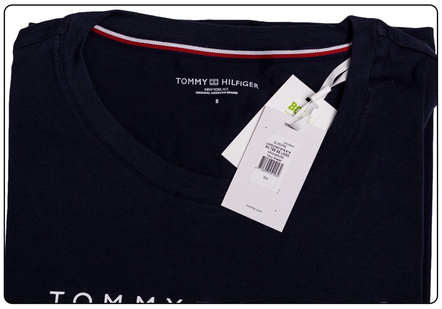 Naiste T-särk Tommy Hilfiger RN TEE SS Navy UW0UW01618 416 16878 цена и информация | Naiste T-särgid | kaup24.ee