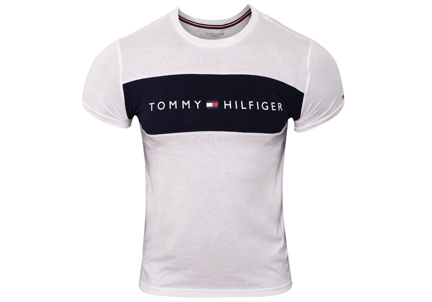 Meeste T-särk Tommy Hilfiger CN SS TEE Valge UM0UM01170 100 16764 hind ja info | Meeste T-särgid | kaup24.ee