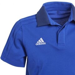 T-särk poistele Adidas Condivo 18 Cotton Polo Junior, sinine цена и информация | Рубашки для мальчиков | kaup24.ee