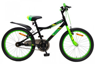 Laste maastikuratas AMIGO Wild 20'' 32 cm, must/roheline hind ja info | Jalgrattad | kaup24.ee