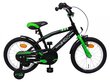 BMX lasteratas AMIGO BMX Fun 16" 28 cm, matt must/roheline цена и информация | Jalgrattad | kaup24.ee