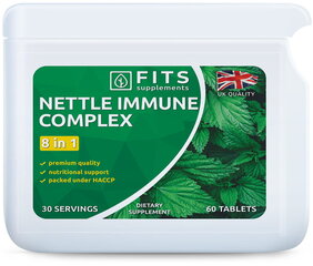 Toidulisand Nettle Immune 8 in 1 kompleks 60 tabletti цена и информация | Другие добавки и препараты | kaup24.ee