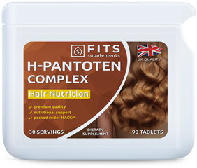 Toidulisand H-Pantoten Hair Nutrition 90 tabletti hind ja info | Muud toidulisandid ja preparaadid | kaup24.ee