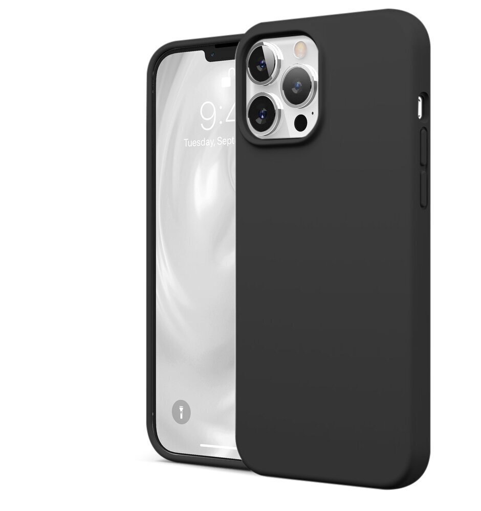 Silikoonist ümbris Apple iPhone 13 Pro SoundBerry(real liquide silicone), hall -space grey цена и информация | Telefoni kaaned, ümbrised | kaup24.ee