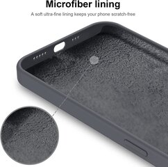 Силиконовый чехол SoundBerry для Apple iPhone 13 (real liquide silicone), space grey + защита из закаленного стекла Superior 5D цена и информация | Чехлы для телефонов | kaup24.ee