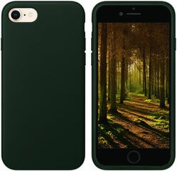 Защитный чехол для Apple iPhone 7/8/SE2020/SE2022, экокожа,green forest цена и информация | Чехлы для телефонов | kaup24.ee