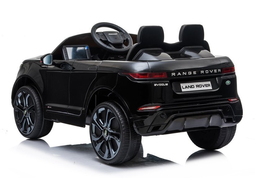 Kahekohaline laste elektriauto Lean Range Rover Evoque, mustaks värvitud цена и информация | Laste elektriautod | kaup24.ee