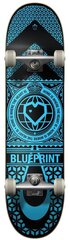 Скейтборд Blueprint Home Heart Complete, синий / черный цена и информация | Скейтборды | kaup24.ee