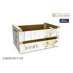 Kaanega säilituskarp Confortime Home (36 x 26,5 x 17 cm) цена и информация | Ящики для вещей | kaup24.ee