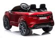 Kahekohaline elektriauto Lean Range Rover Evoque, punaseks värvitud цена и информация | Laste elektriautod | kaup24.ee