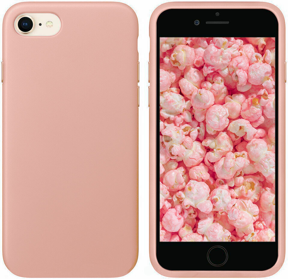 Ümbris Apple iPhone 7/8/SE2020/SE2022, eco-nahast, roosa-baby pink цена и информация | Telefoni kaaned, ümbrised | kaup24.ee