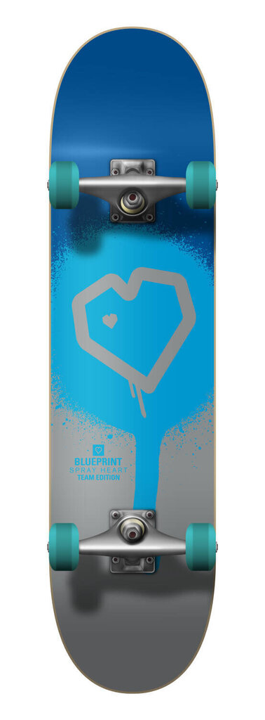 Rula Blueprint Spray Heart V2, must / sinine / hall цена и информация | Rulad | kaup24.ee