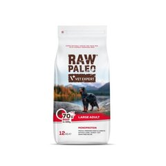 Сухой беззерновой корм Raw Paleo для собак крупных пород Adult Large wire с говядиной, 12 кг цена и информация | Сухой корм для собак | kaup24.ee