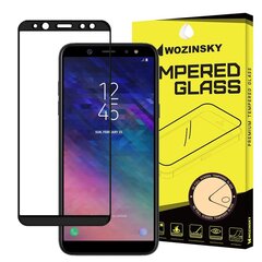 Wozinsky karastatud kaitseklaas, sobib Samsung Galaxy A6 2018, must цена и информация | Защитные пленки для телефонов | kaup24.ee