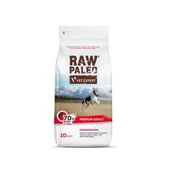 Raw Paleo сухой беззерновой корм для собак средних пород Adult Medium с говядиной, 10 кг цена и информация | Сухой корм для собак | kaup24.ee