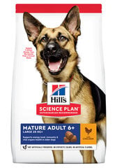 Hill's Sience Plan Large Breed Mature Adult 6+ koeratoit kanaga, 14 kg hind ja info | Kuivtoit koertele | kaup24.ee