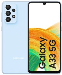 Samsung Galaxy A33 5G, 6/128GB, Dual SIM, Awesome Blue цена и информация | Мобильные телефоны | kaup24.ee