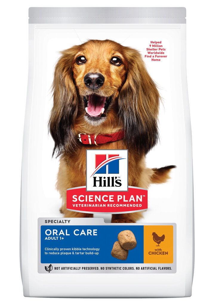 Hill's Sience Plan Oral Care Adult koeratoit kanaga, 2 kg hind ja info | Kuivtoit koertele | kaup24.ee