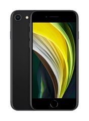 iPhone SE 2.gen 64GB, must (kasutatud, seisukord A) цена и информация | Мобильные телефоны | kaup24.ee