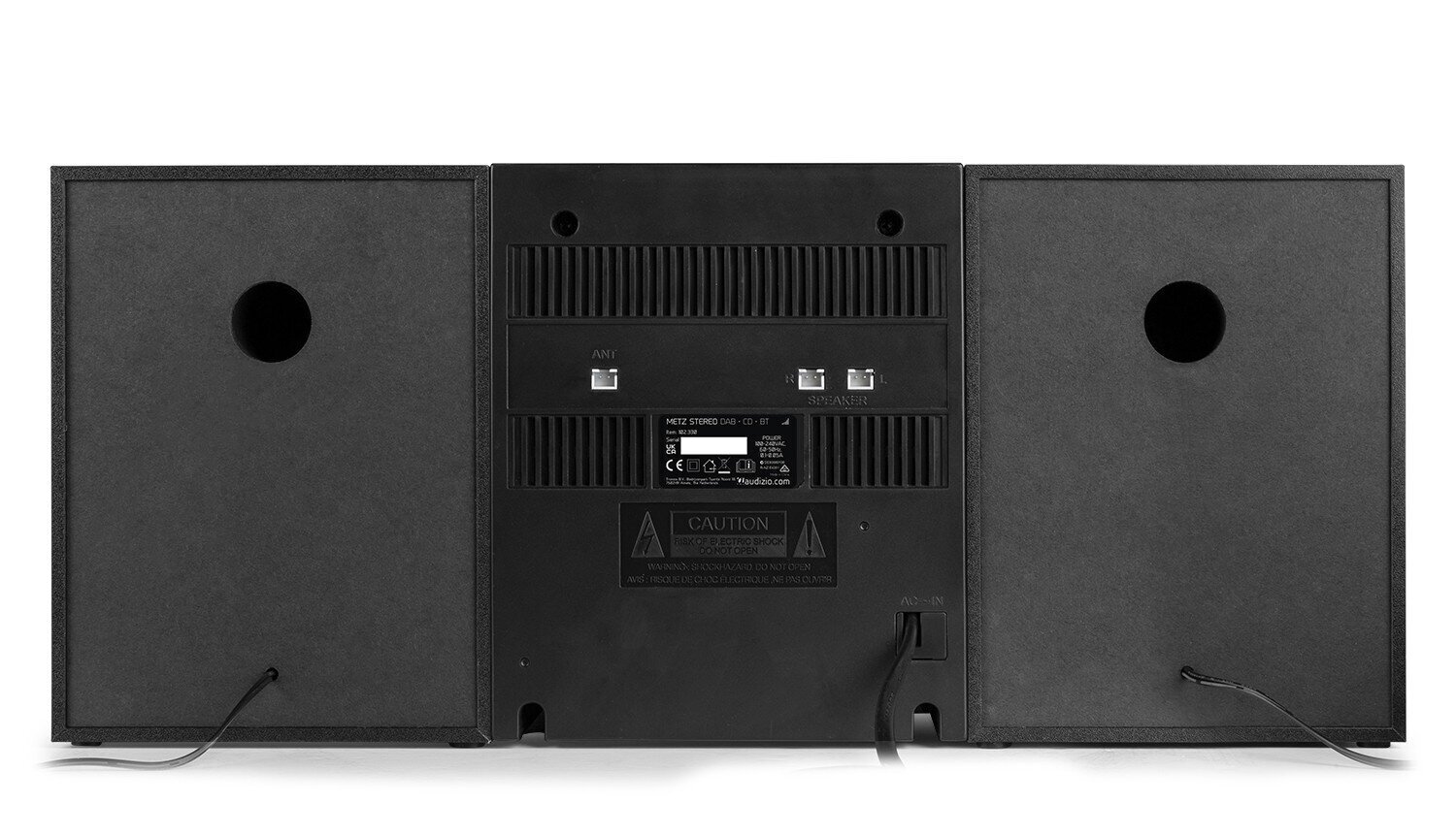 Audizio Metz Micro HiFi System, must hind ja info | Muusikakeskused | kaup24.ee