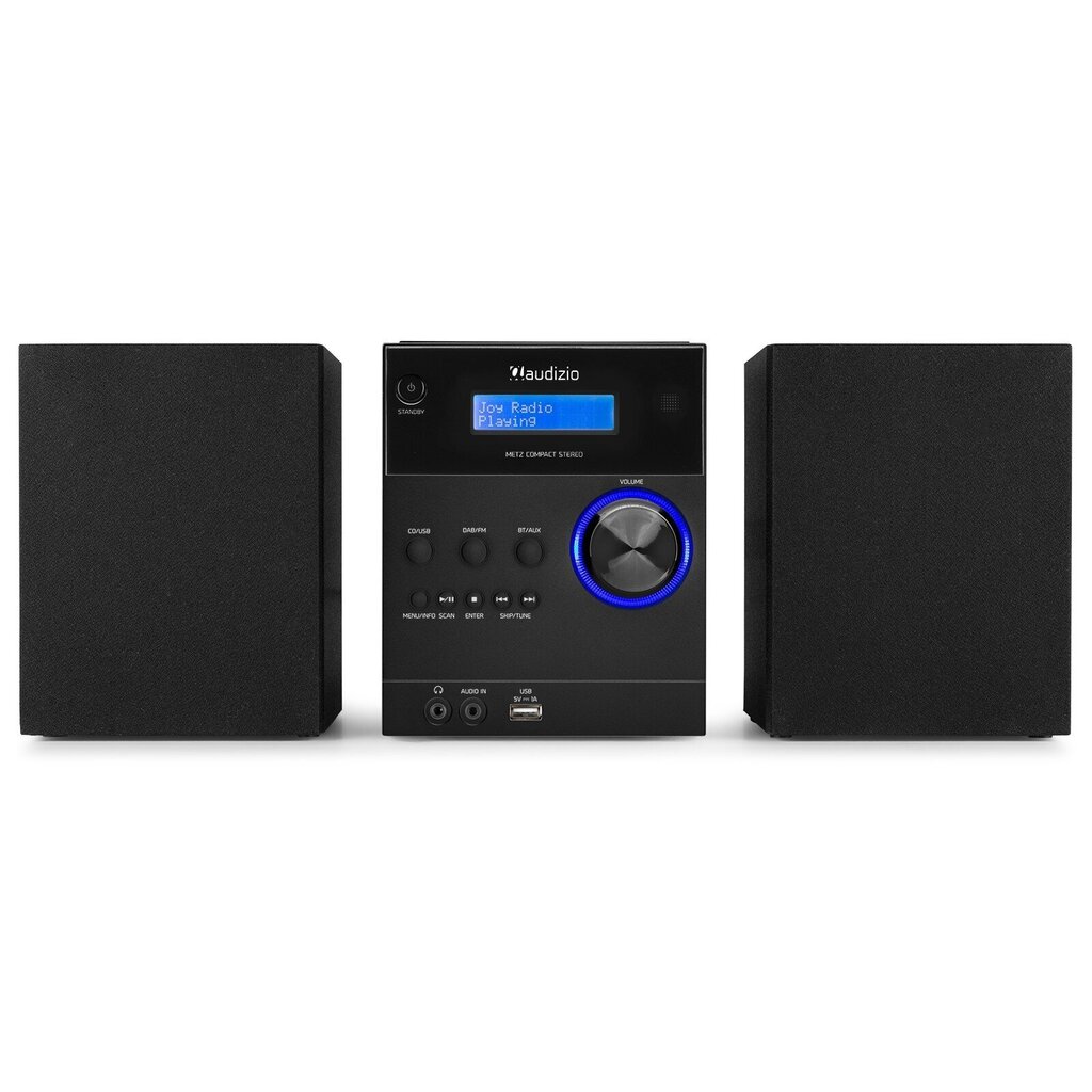 Audizio Metz Micro HiFi System, must hind ja info | Muusikakeskused | kaup24.ee