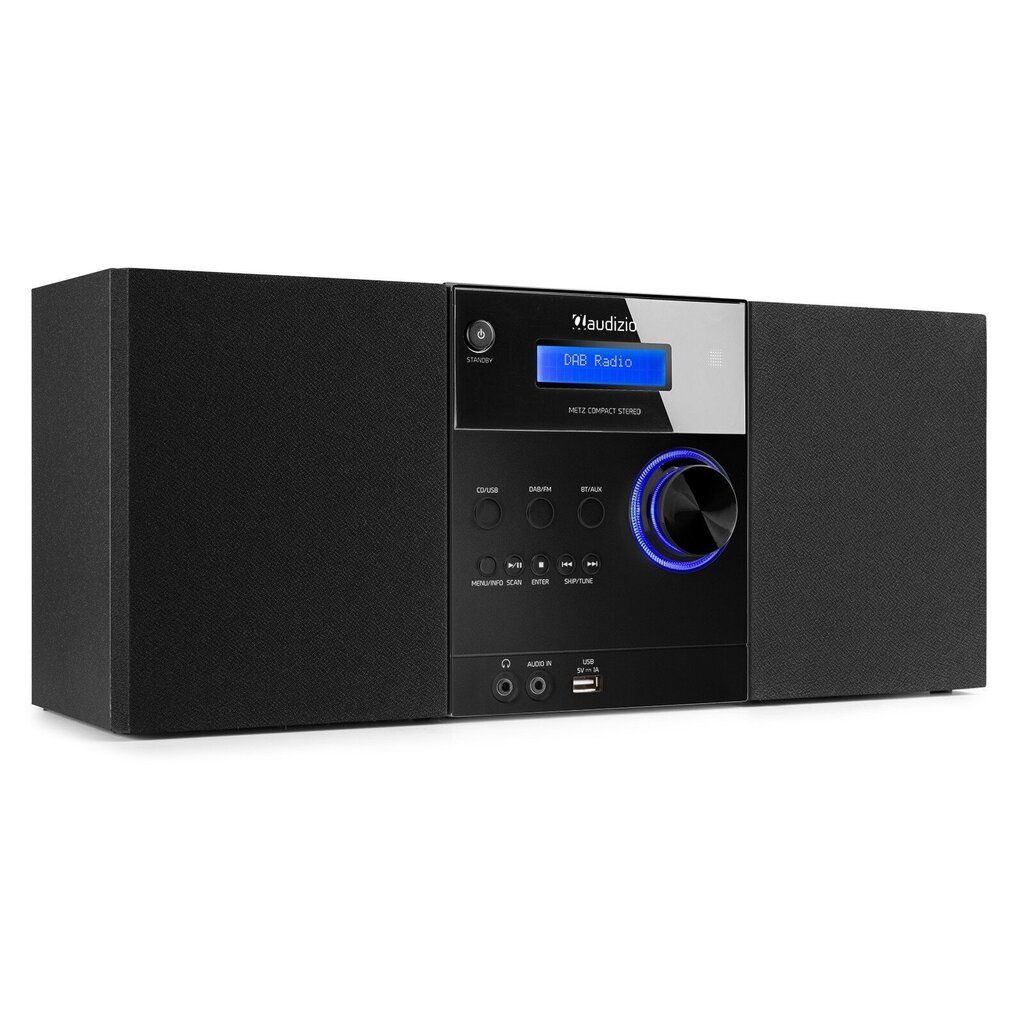 Audizio Metz Micro HiFi System, must цена и информация | Muusikakeskused | kaup24.ee