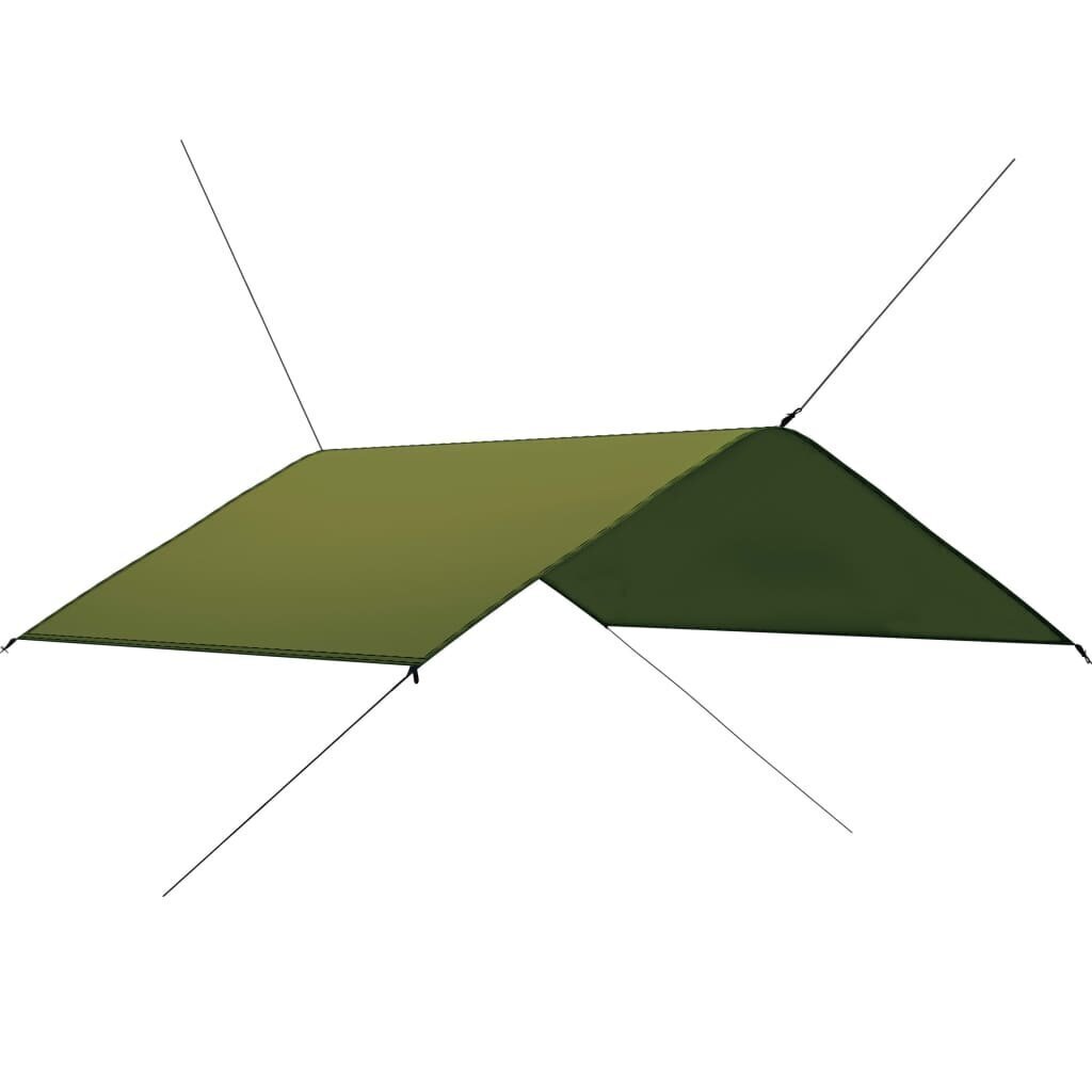 vidaXL õuepresent, 4 x 4 m, roheline hind ja info | Päikesevarjud, markiisid ja alused | kaup24.ee
