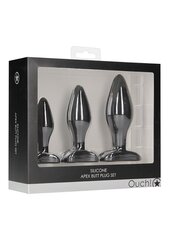 Ouch! набор анальных штифтов Apex Butt Plug Set, 3 шт. цена и информация | Анальные игрушки | kaup24.ee