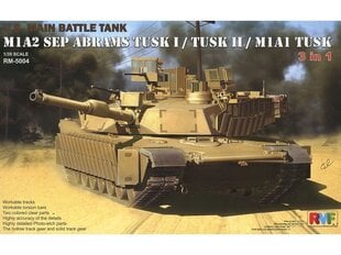 Rye Field Model - U.S. Main Battle Tank M1A2 SEP Abrams TUSK I / TUSK II / M1A1 TUSK, 1/35, RFM-5004 hind ja info | Klotsid ja konstruktorid | kaup24.ee