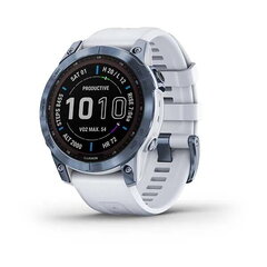 Garmin fēnix® 7 Sapphire Solar Mineral Blue DLC Titanium/Whitestone hind ja info | Nutikellad (smartwatch) | kaup24.ee