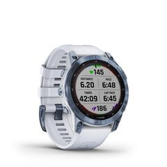 Garmin fēnix® 7 Sapphire Solar Mineral Blue DLC Titanium/Whitestone hind ja info | Nutikellad (smartwatch) | kaup24.ee