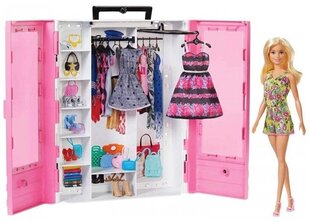 Barbie Fashionistas Ultimate Closet nukk ja aksessuaar GBK12 hind ja info | Tüdrukute mänguasjad | kaup24.ee