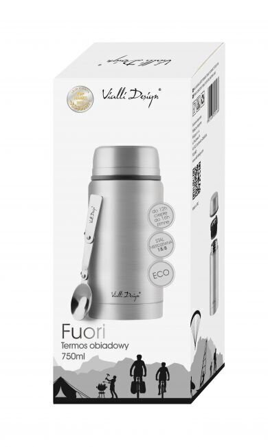 Vialli Design lõunatermos Fuori, 750 ml, roostevaba teras hind ja info | Termosed, termostassid | kaup24.ee