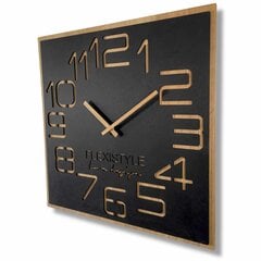 Настенные часы «Деревянные цифры», 60 см цена и информация | Часы | kaup24.ee