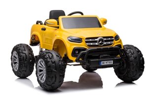 Одноместный детский электромобиль Mercedes DK-MT950 4x4, желтый цена и информация | Электромобили для детей | kaup24.ee