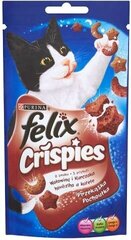 Felix Crispies kassi maiused veise- ja kanalihaga 45g hind ja info | Felix Lemmikloomatarbed | kaup24.ee