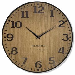 Настенные часы Элегантный дуб 50см цена и информация | Часы | kaup24.ee