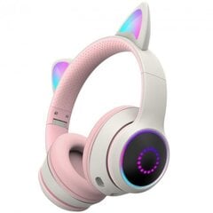 Игровые наушники Cat Ears RGB, розовые цена и информация | Наушники | kaup24.ee