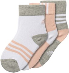 Laste sokid Adidas LK Socks 3PP hind ja info | Tüdrukute sukkpüksid ja sokid | kaup24.ee