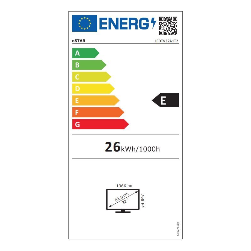 eStar LED32A1T2 hind ja info | Telerid | kaup24.ee