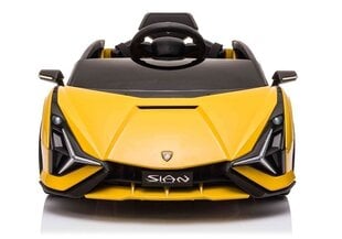 Ühekohaline laste elektriauto Lamborghini Sian, kollane hind ja info | Laste elektriautod | kaup24.ee