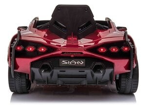 Одноместный детский электромобиль Lamborghini Sian, красный блестящий цена и информация | Электромобили для детей | kaup24.ee