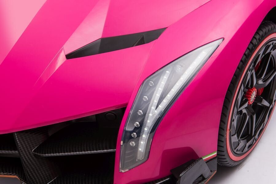 Kahekordne elektriauto lastele Lamborghini Veneno, roosa hind ja info | Laste elektriautod | kaup24.ee