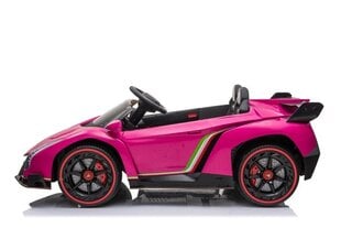 Kahekordne elektriauto lastele Lamborghini Veneno, roosa цена и информация | Электромобили для детей | kaup24.ee