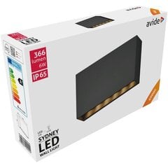 Välisvalgusti Avide seinale kinnitatav Sydney Led 6W NW IP6, 20 cm цена и информация | Уличное освещение | kaup24.ee