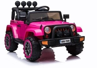 Ühekohaline elektriauto lastele Jeep BRD-7588, roosa hind ja info | Laste elektriautod | kaup24.ee